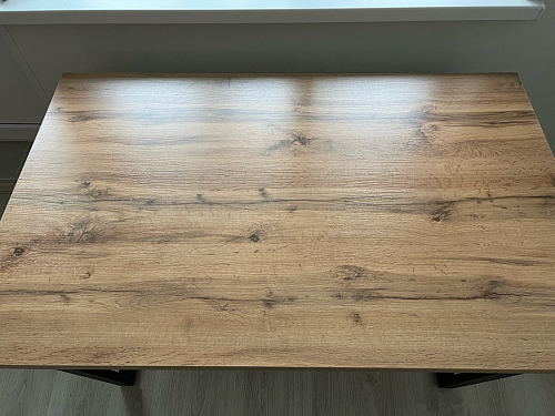 Деревянный стол Лота Лофт 120х75 белый матовый / дуб крафт золотой фото покупателя 82