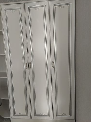 Шкаф трехдверный Melania 01 рамух белый фото покупателя 1