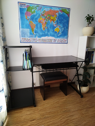 Компьютерный стол Kros black фото покупателя 4