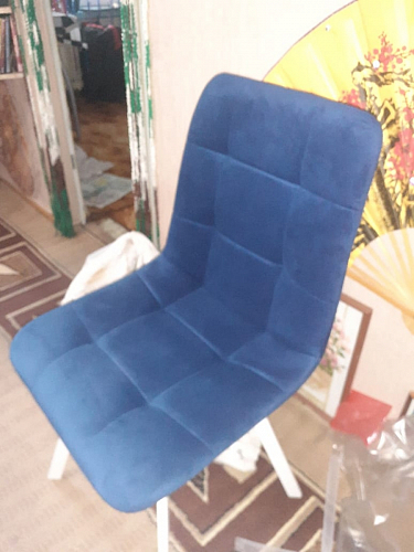 Стул на металлокаркасе Чилли бежевый / белый каркас фото покупателя 749