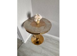 Деревянный стол Dorian 70x75 бежевый / золотой фото покупателя 8