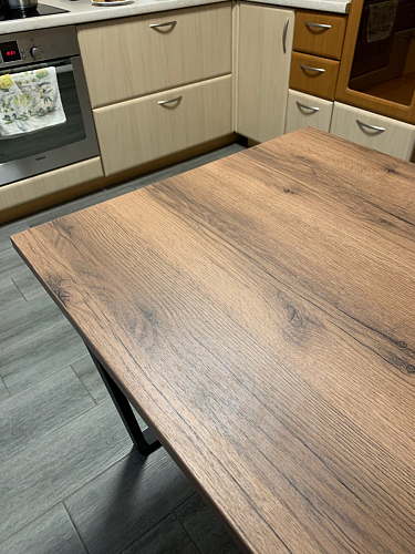 Стол Лота Лофт 140 25 мм черный матовый / бетон фото покупателя 589