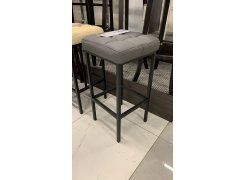 Барный стул Лофт кожзам темно-серый / черный матовый фото покупателя 84