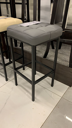 Барный стул Лофт ткань канди грей / черный матовый фото покупателя 85