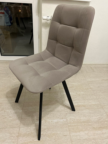 Стул на металлокаркасе Чилли синяя ткань / белый фото покупателя 1138