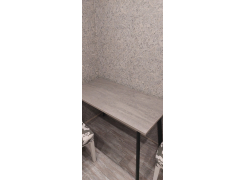 Стол Тринити Лофт 120 32 мм бетон / черный матовый фото покупателя 432