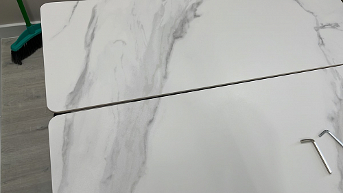 Керамический стол Вилли 140(200)х80х75 черный мрамор shakespeare black / черный фото покупателя 61