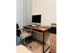 Письменный стол Леон Лофт дуб делано светлый / белый матовый фото покупателя 47