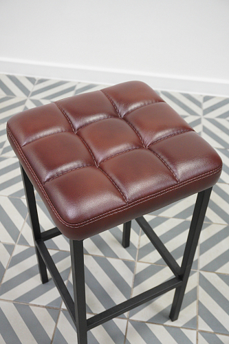 Барный стул Лофт катания дасти блю / белый матовый из шоурума 3