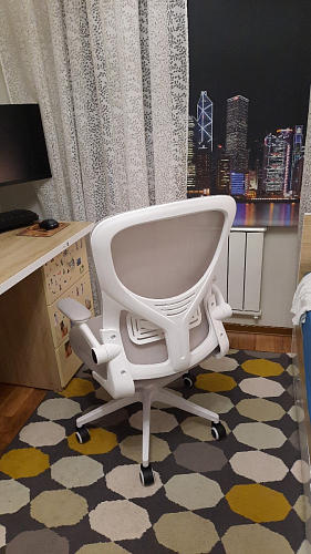 Компьютерное кресло Konfi light gray / blue / white фото покупателя 151