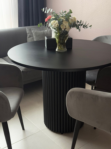 Деревянный стол Барел 89 черный / черный фото покупателя 18