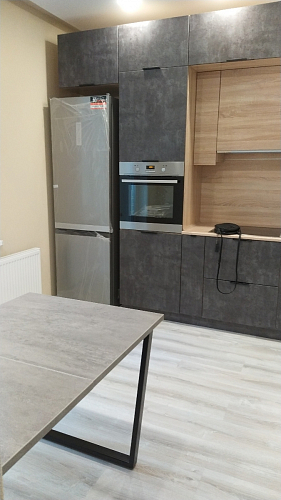 Стол Лота Лофт 120 32 мм бетон / черный матовый фото покупателя 73