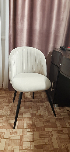 Стул на металлокаркасе Gabi 1 light purple / black фото покупателя 291