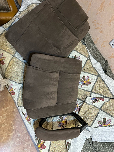 Компьютерное кресло Bergamo велюр бежевое фото покупателя 17