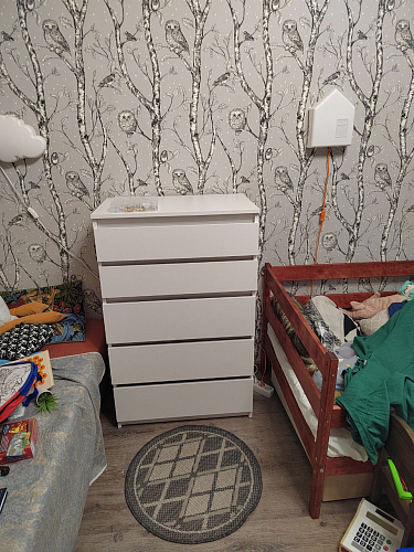 Комод Мадера 1384 ЛДСП дуб крафт золотой / лдсп белый фото покупателя 8