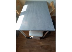 Стол Лота Лофт 140 25 мм черный матовый / бетон фото покупателя 688