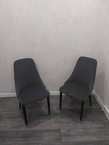 Стул на металлокаркасе Kora gray / black фото покупателя 478