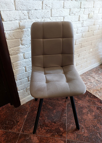 Стул на металлокаркасе Чилли темно-серый / черный каркас фото покупателя 210