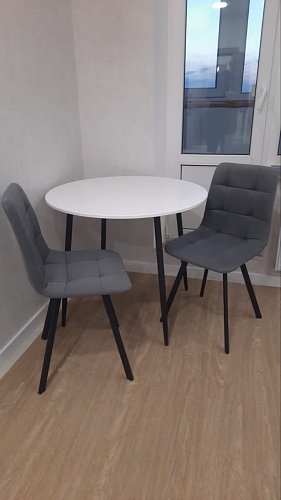 Стул на металлокаркасе Чилли бирюзовый / черный фото покупателя 494