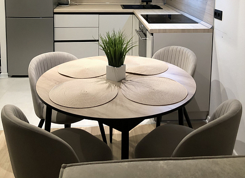 Стул на металлокаркасе Gabi latte / gold / black фото покупателя 853