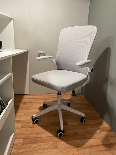 Компьютерное кресло Konfi gray / blue / white фото покупателя 301