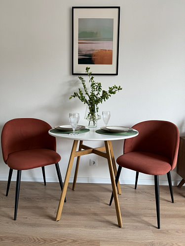 Керамический стол Гравент 110 dolmen cris sahara / черный фото покупателя 3