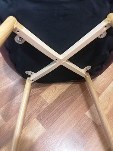 Стул на металлокаркасе Capri голубой фото покупателя 89