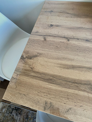 Деревянный стол Лота Лофт 140х80 черный матовый / бетон светлый фото покупателя 129