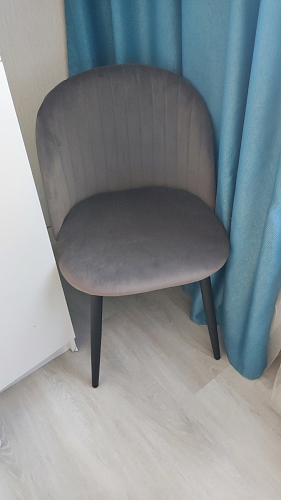 Стул на металлокаркасе Gabi 1 beige / black фото покупателя 190