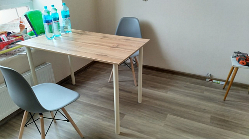 Пластиковый стул Eames PC-015 серо-голубой / дерево фото покупателя 429