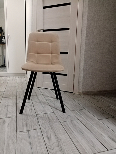 Комплект стульев Чилли 2 шт бежевый / черный фото покупателя 282