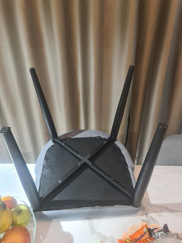 Стул на металлокаркасе Kora gray / black фото покупателя 314