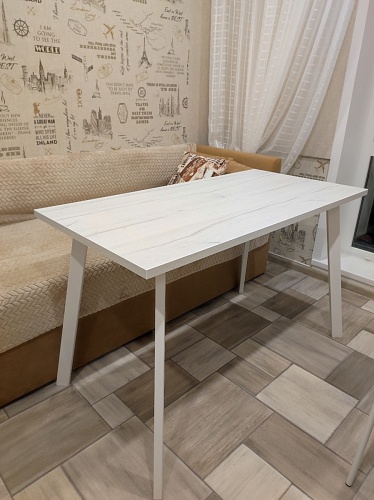 Стол Тринити Лофт 120 32 мм дуб галифакс табако / черный матовый фото покупателя 153