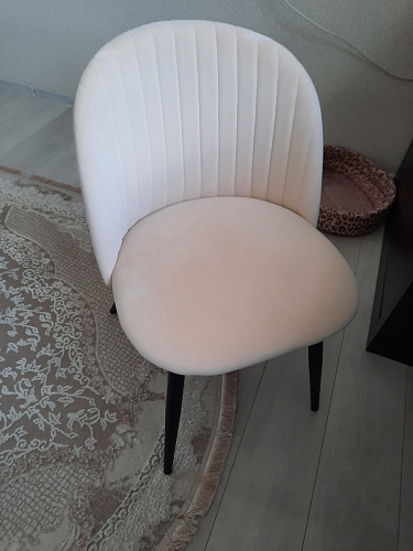 Стул на металлокаркасе Gabi 1 light purple / black / gold фото покупателя 314