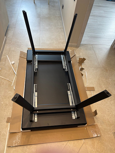 Керамический стол Норман 140 (200) х 80 белый мрамор alpin white / snow white / белый фото покупателя 23