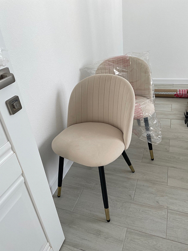 Стул на металлокаркасе Gabi gray / black фото покупателя 540