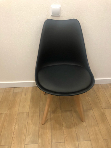 Деревянный стул Bonuss black / black фото покупателя 75