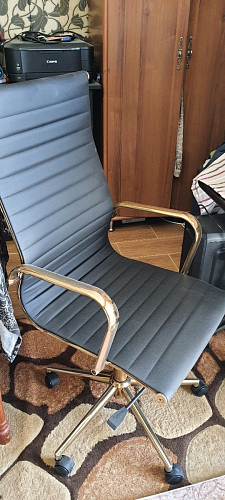 Компьютерное кресло Reus золотой / черный фото покупателя 4