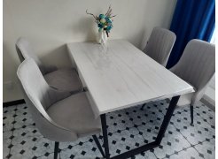 Стол Лота Лофт 140 25 мм черный матовый / бетон фото покупателя 832