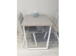 Деревянный стол Лота Лофт 120(160)х75 черный матовый / бетон светлый фото покупателя 989