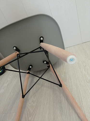 Стул Cindy Eames mod. 001 khaki / natural фото покупателя 347