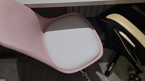 Компьютерное кресло Kolin pink / white фото покупателя 83