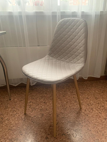 Стул на металлокаркасе Capri dark beige / white фото покупателя 29