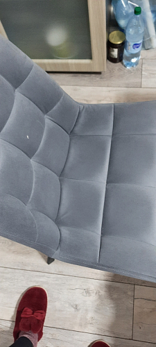 Стул на металлокаркасе Челси велюр коричневый / черный каркас фото покупателя 246