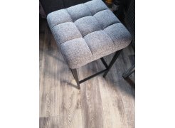 Барный стул Лофт кожзам темно-серый / черный матовый фото покупателя 251