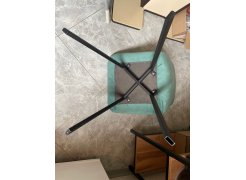 Стул на металлокаркасе Чилли синяя ткань / белый фото покупателя 586