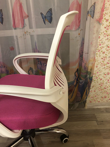 Компьютерное кресло Ergoplus белое / розовое фото покупателя 25