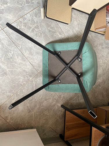 Стул на металлокаркасе Чилли зеленый / белый каркас фото покупателя 586