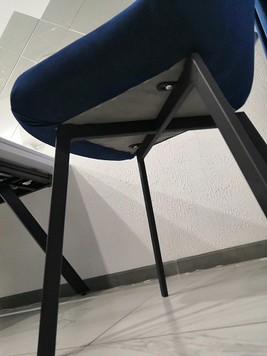 Стул на металлокаркасе Челси бирюзовый / черный фото покупателя 154