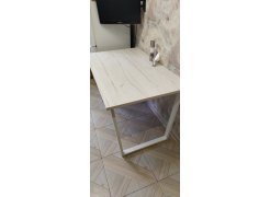 Деревянный стол Лота Лофт 120(160)х75 черный матовый / бетон светлый фото покупателя 665